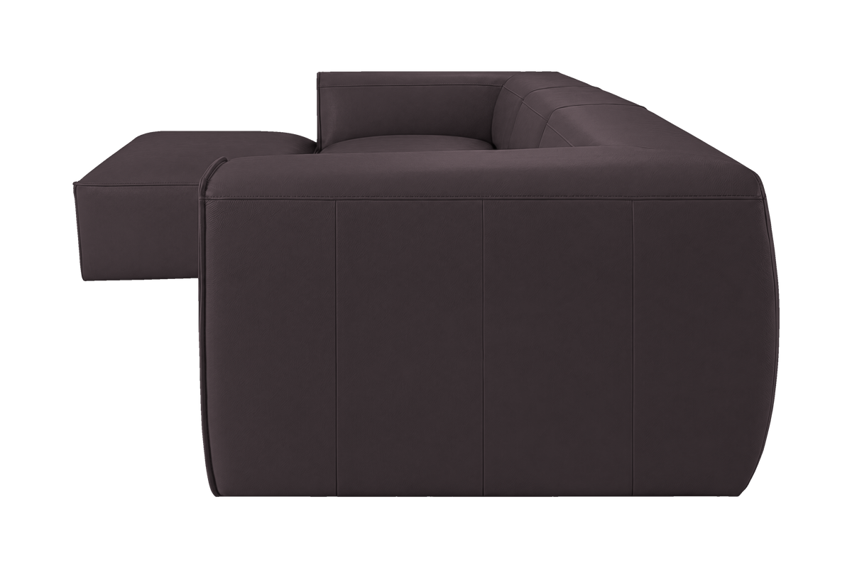 Fred Large Left Chaise in Dante Charcoal