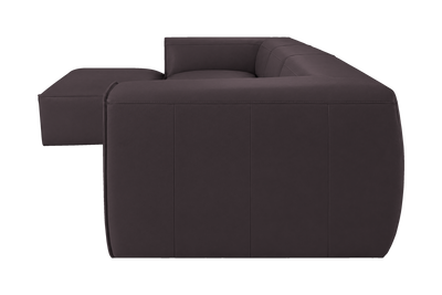Fred Large Left Chaise in Dante Charcoal