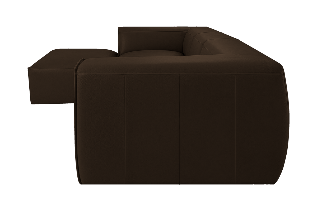 Fred Large Left Chaise in Marfa Charcoal