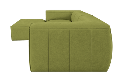 Fred Large Left Chaise in Fresco Key Lime