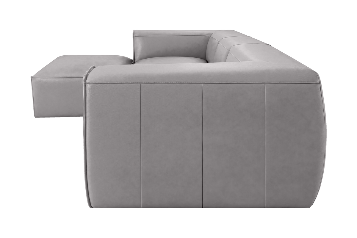 Fred Large Left Chaise in Dante Meteor