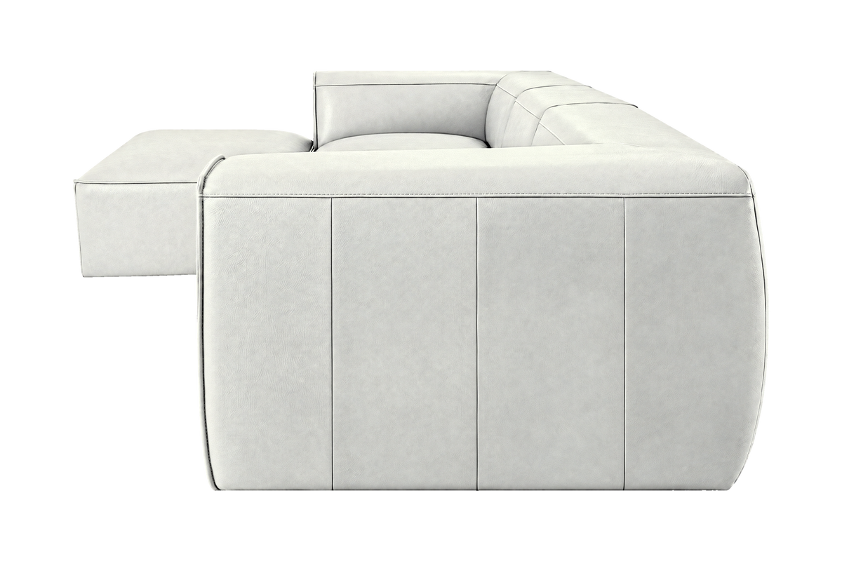 Fred Large Left Chaise in Felix Milky
