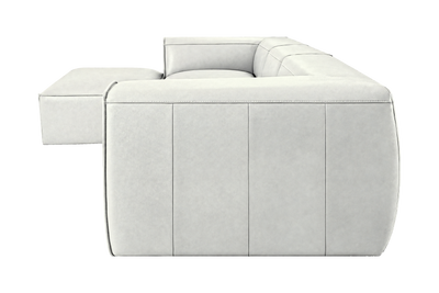 Fred Large Left Chaise in Felix Milky