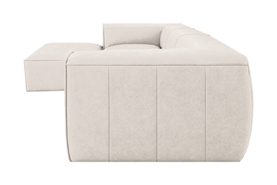 Fred Large Left Chaise in Fresco Milky