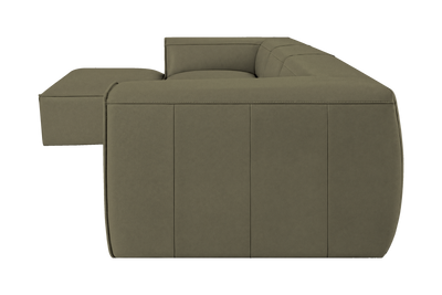 Fred Large Left Chaise in Felix Olive