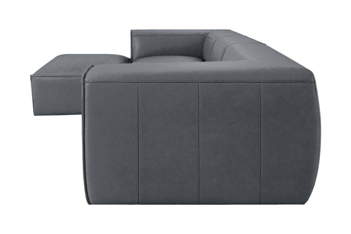 Fred Large Left Chaise in Dante Shark