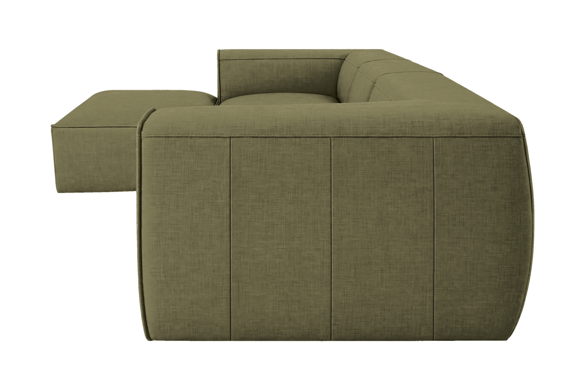 Fred Large Left Chaise in Mosquito Sycamore