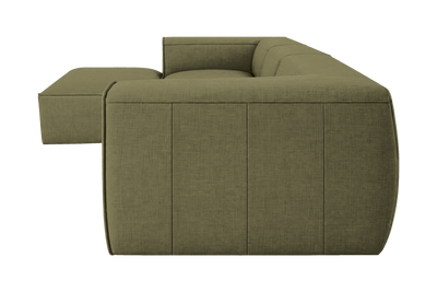 Fred Large Left Chaise in Mosquito Sycamore