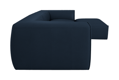 Fred Large Right Chaise in Dante Aqua