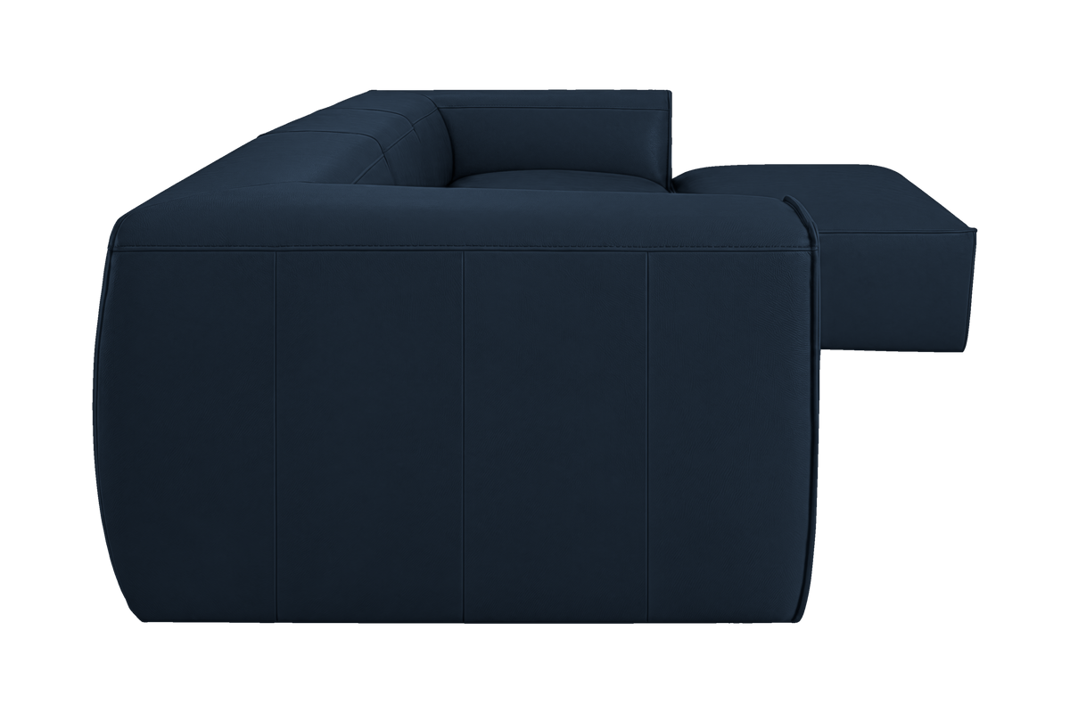 Fred Large Right Chaise in Dante Aqua