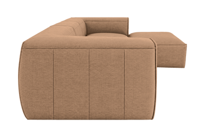 Fred Large Right Chaise in Roni Biscotti