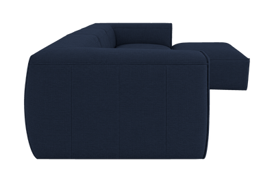 Fred Large Right Chaise in Roni Ember Blue