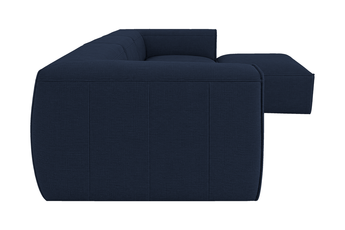 Fred Large Right Chaise in Roni Ember Blue
