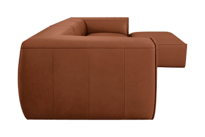 Fred Large Right Chaise in Dante Hazel