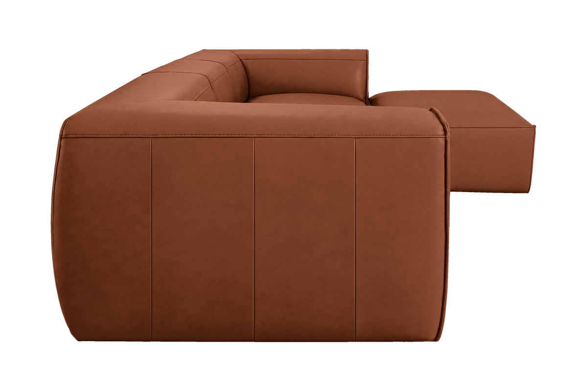 Fred Large Right Chaise in Dante Hazel