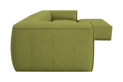 Fred Large Right Chaise in Fresco Key Lime