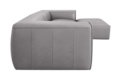 Fred Large Right Chaise in Dante Meteor