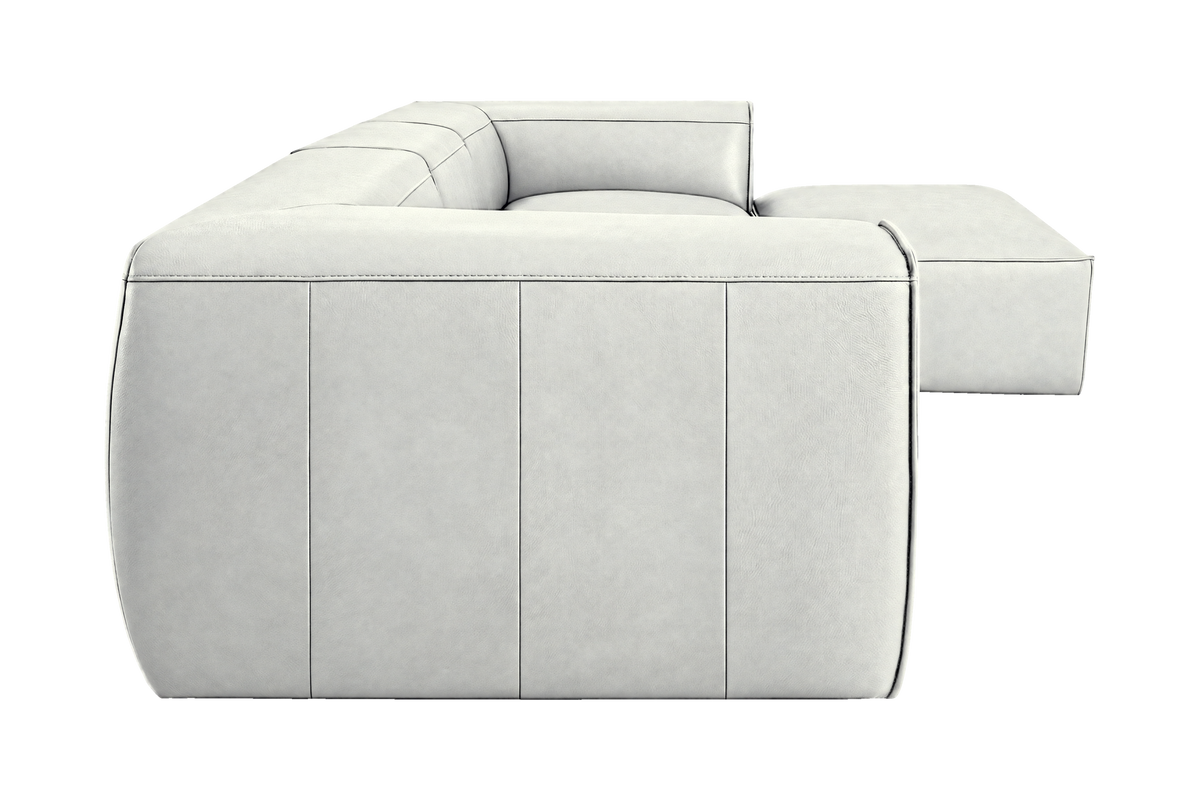 Fred Large Right Chaise in Felix Milky