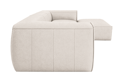 Fred Large Right Chaise in Fresco Milky