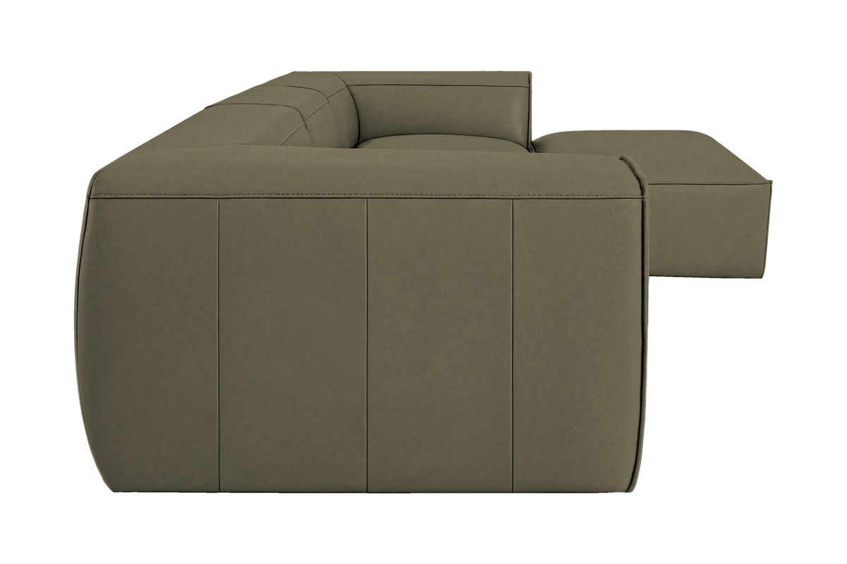 Fred Large Right Chaise in Felix Olive