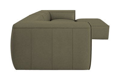 Fred Large Right Chaise in Felix Olive