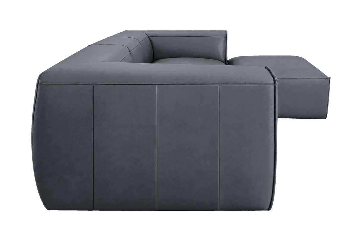 Fred Large Right Chaise in Dante Shark