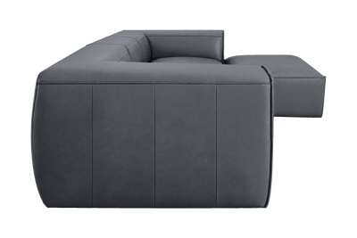 Fred Large Right Chaise in Dante Shark