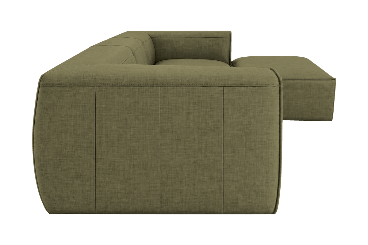 Fred Large Right Chaise in Mosquito Sycamore