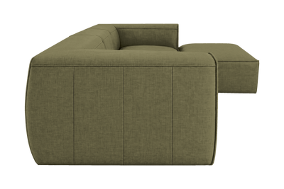 Fred Large Right Chaise in Mosquito Sycamore