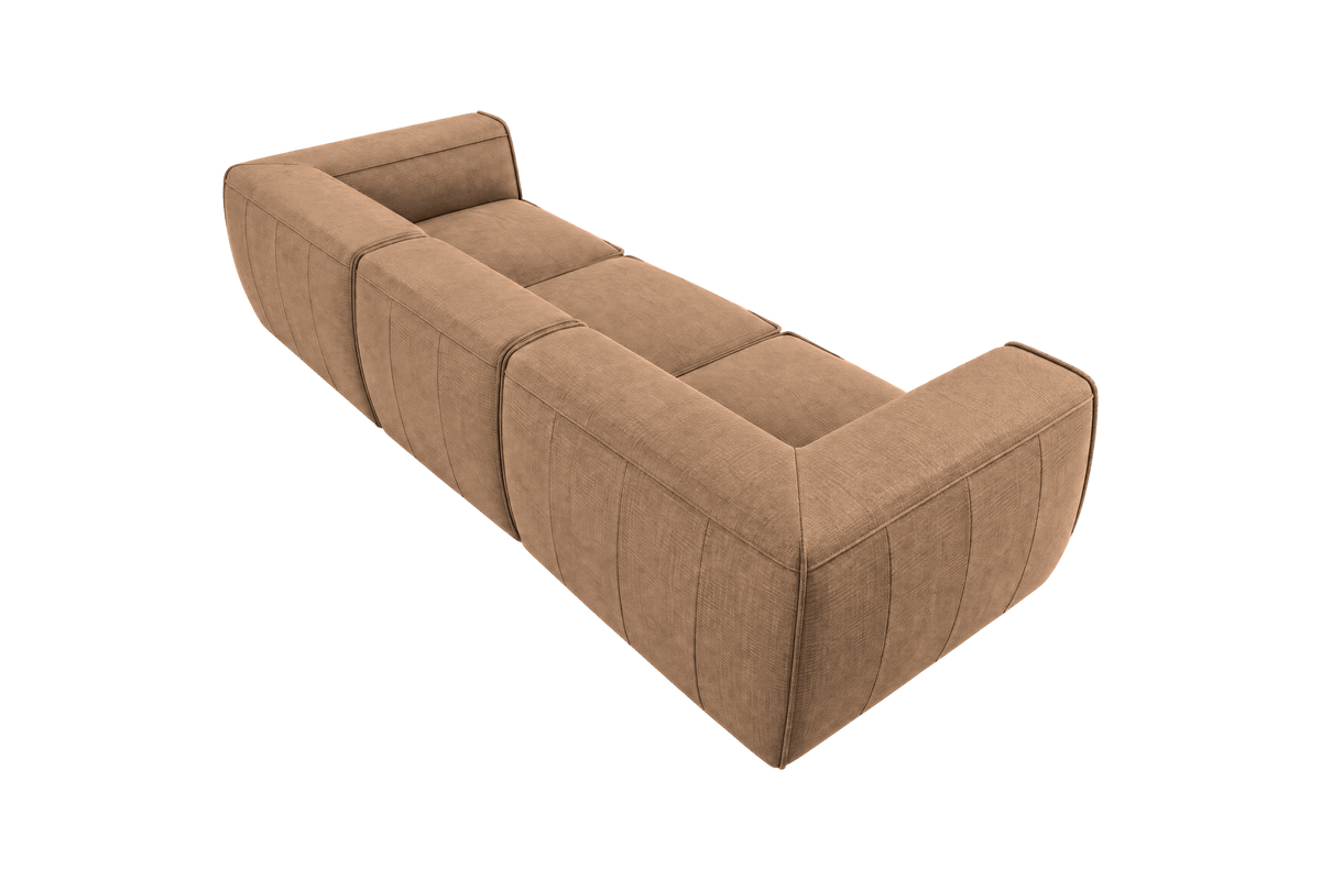 Fred Large Sofa in Roni Biscotti