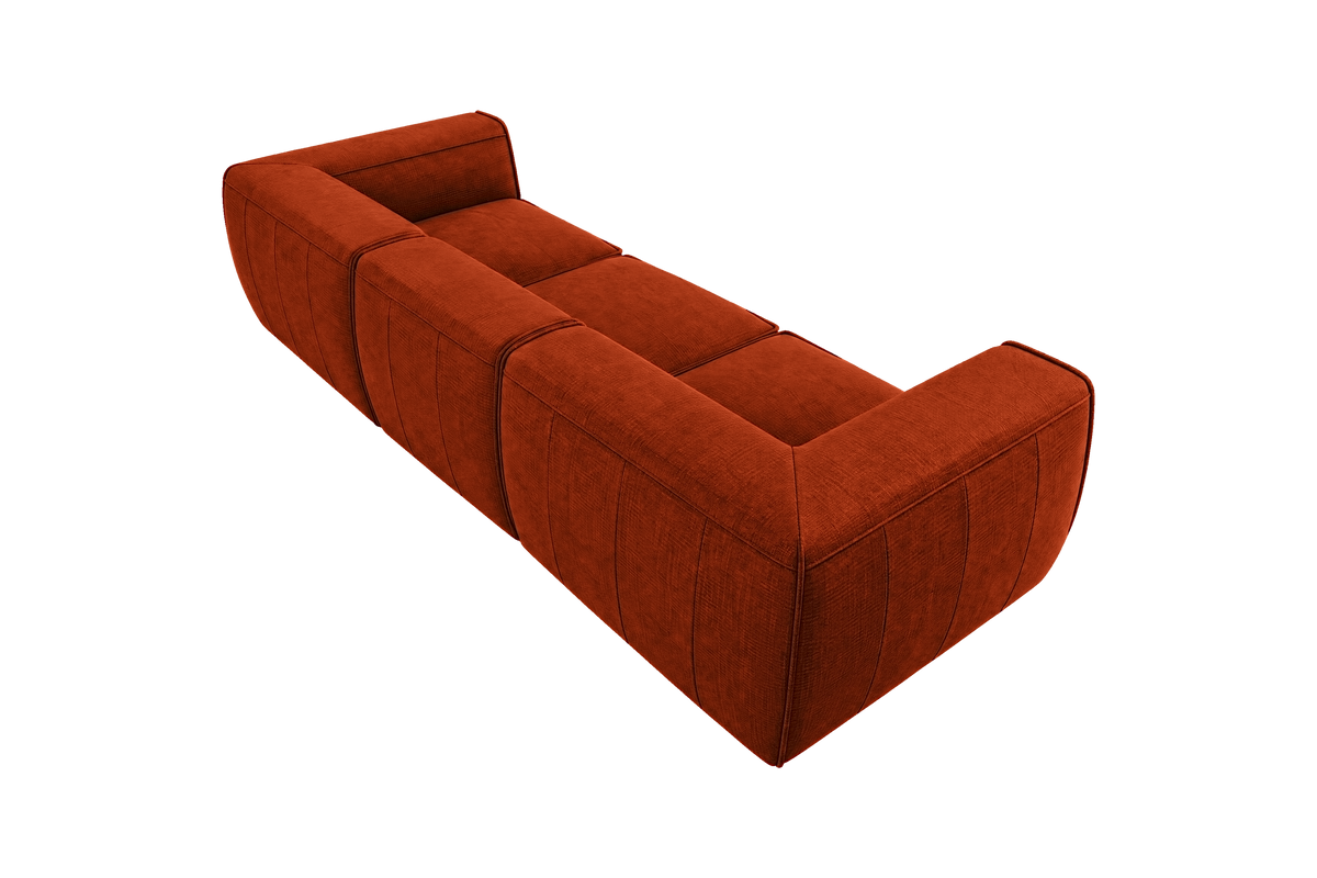 Fred Large Sofa in Roni Poppy