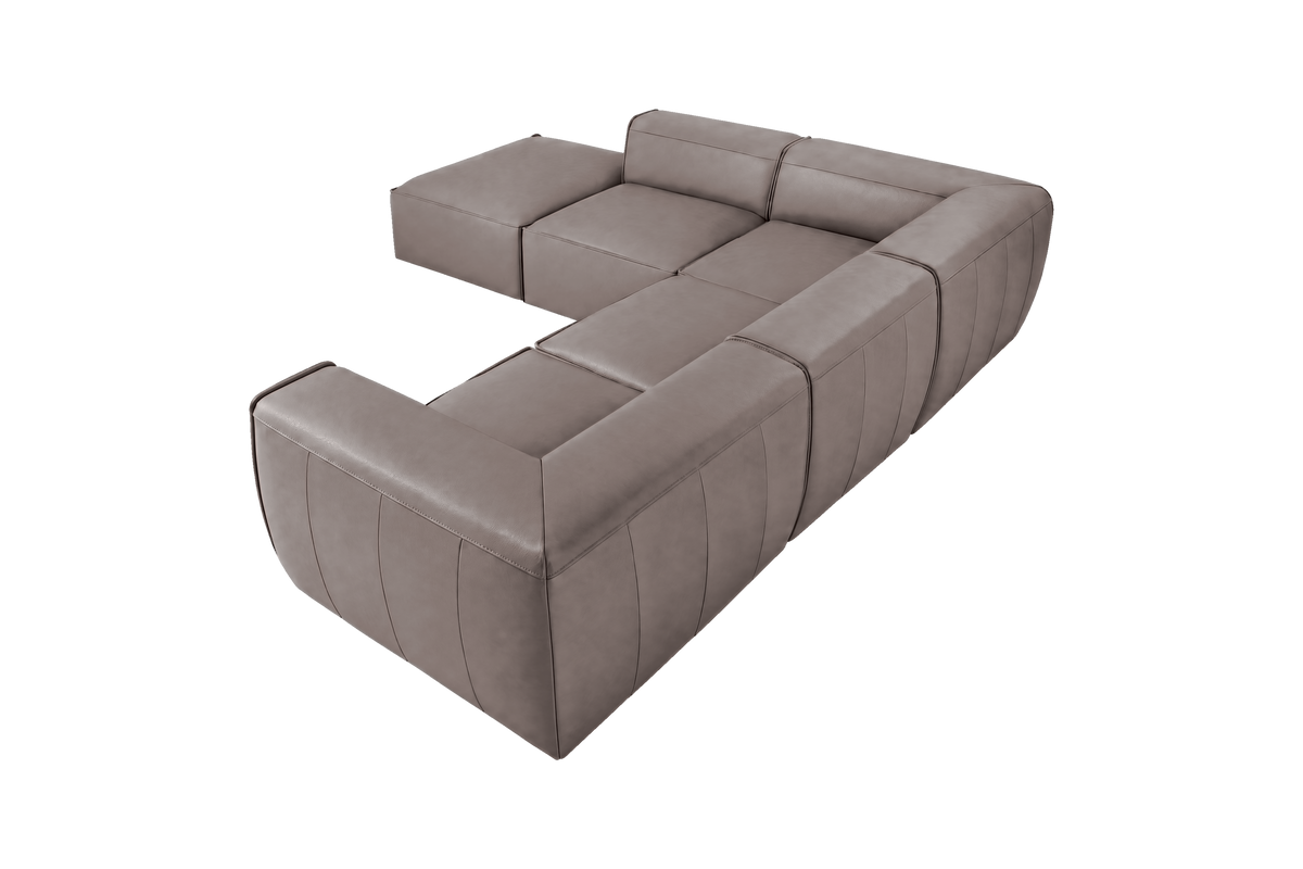 Fred Left Bumper Sectional in Dante Cos
