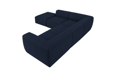 Fred Left Bumper Sectional in Roni Ember Blue