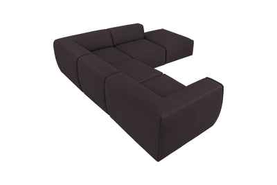 Fred Right Bumper Sectional in Dante Charcoal