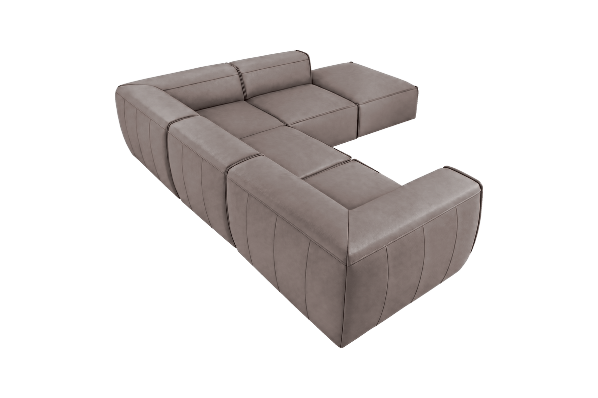 Fred Right Bumper Sectional in Dante Cos