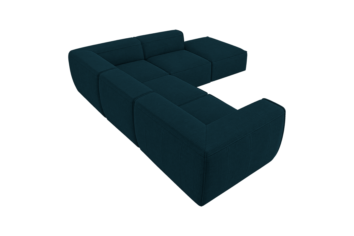 Fred Right Bumper Sectional in Roni Deep Lake