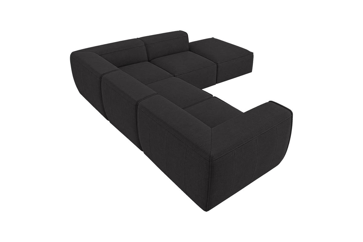 Fred Right Bumper Sectional in Roni Ember