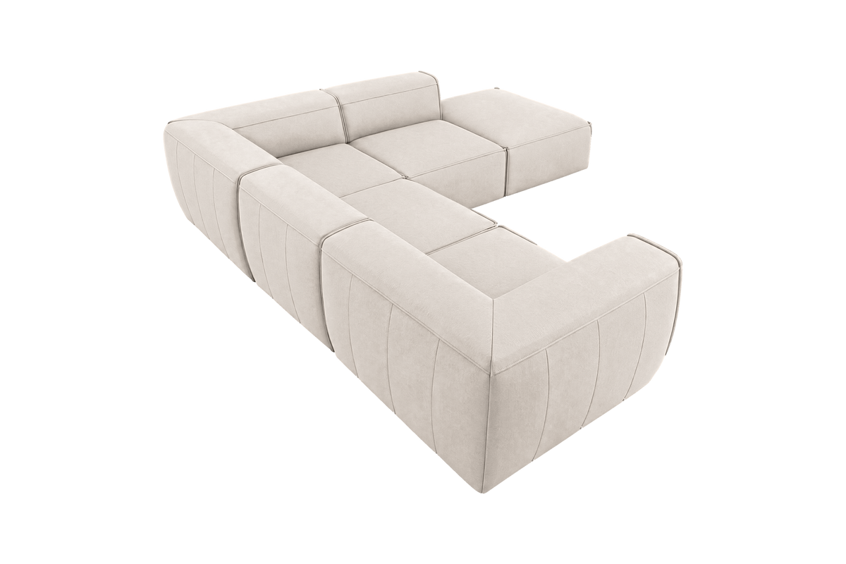 Fred Right Bumper Sectional in Fresco Milky