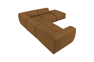 Fred Right Bumper Sectional in Felix Pisco