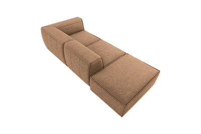 Fred Right Chaise Sofa in Roni Biscotti