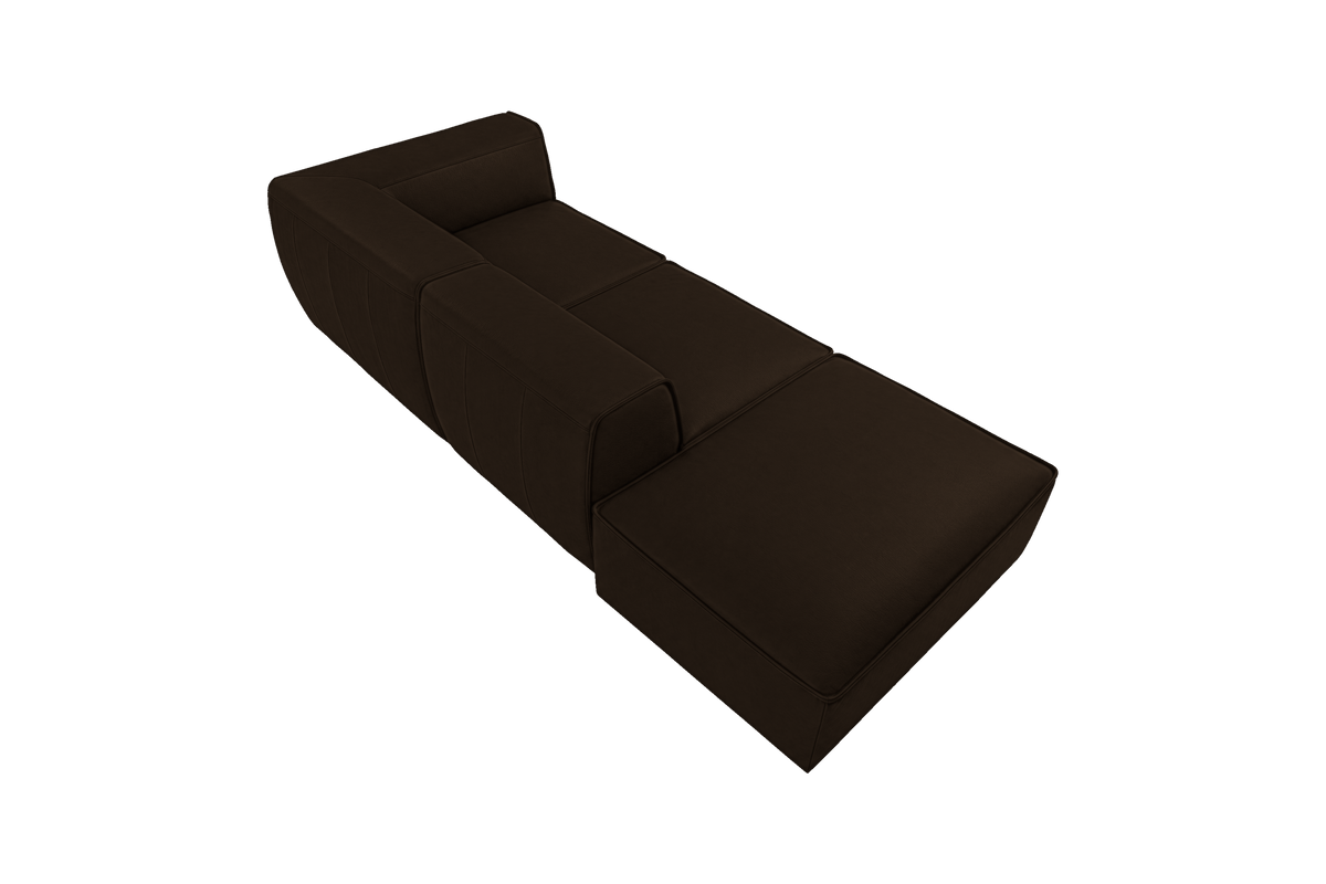Fred Right Chaise Sofa in Marfa Charcoal