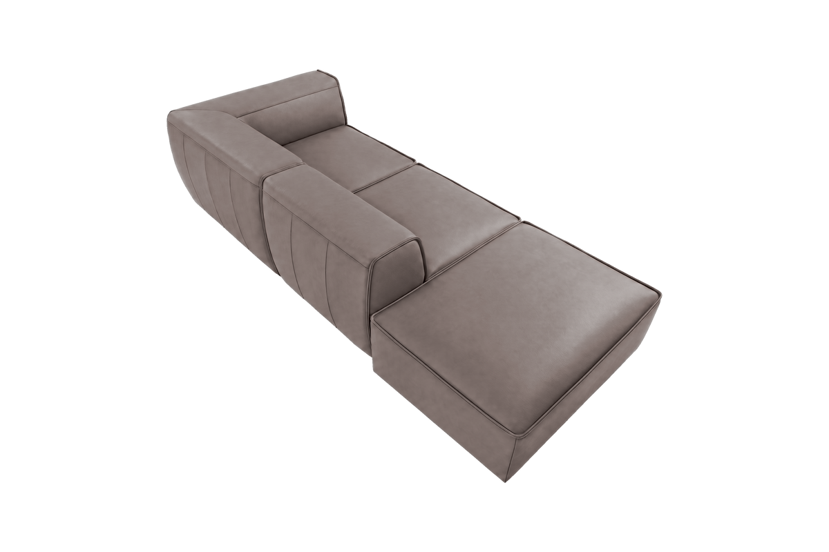 Fred Right Chaise Sofa in Dante Cos