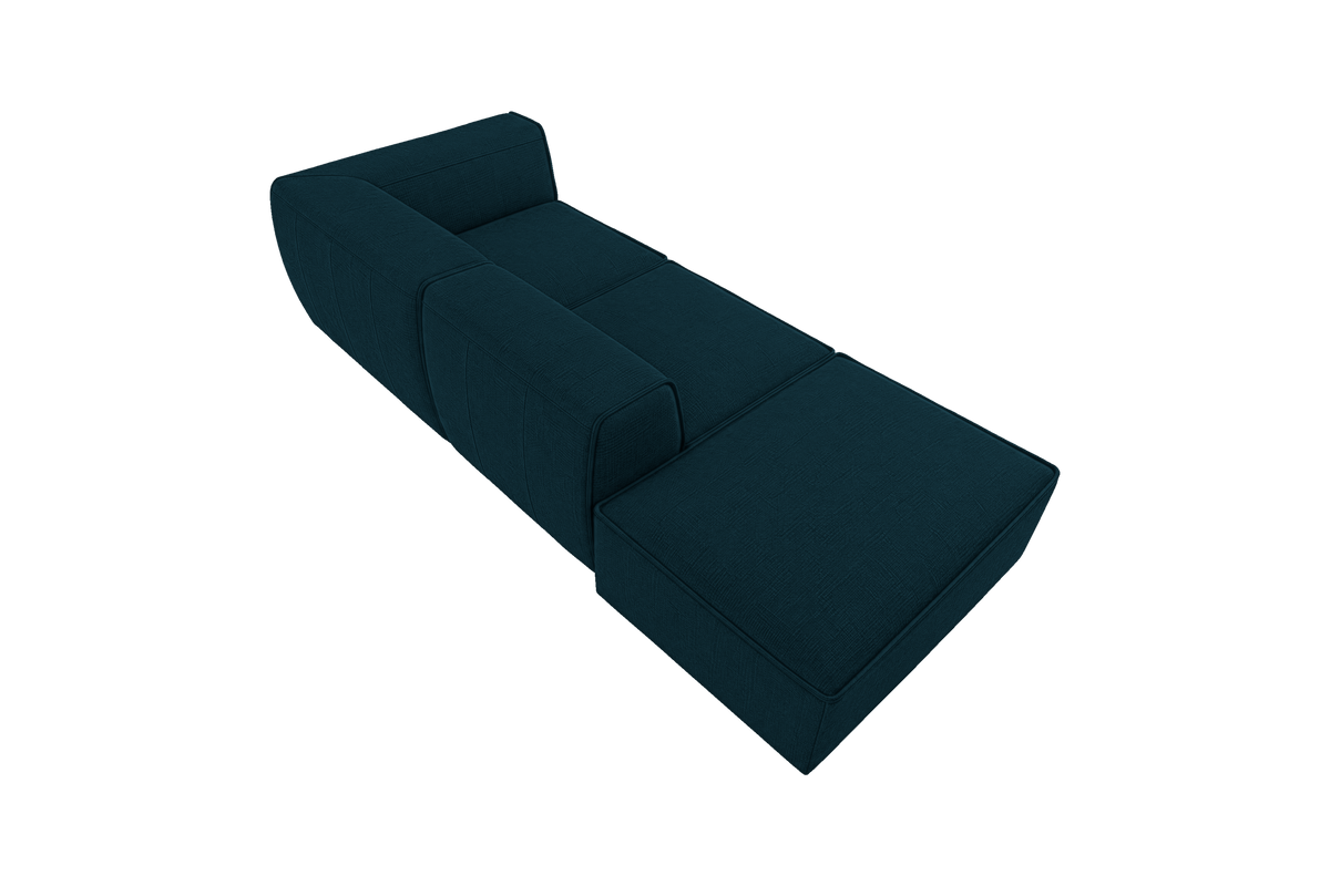 Fred Right Chaise Sofa in Roni Deep Lake