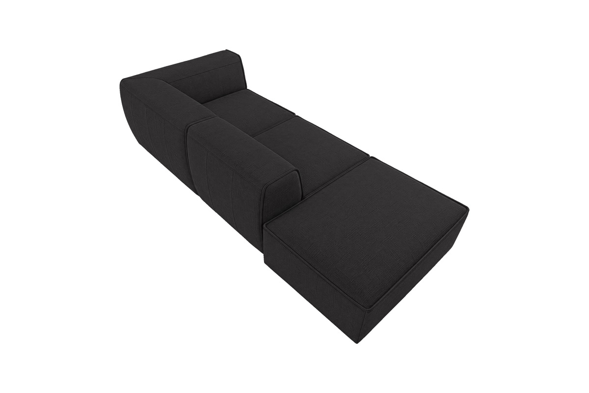 Fred Right Chaise Sofa in Roni Ember