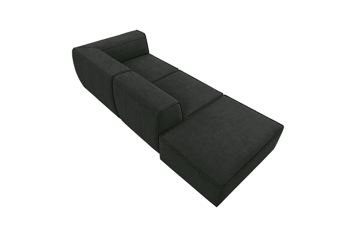 Fred Right Chaise Sofa in Mosquito Lola