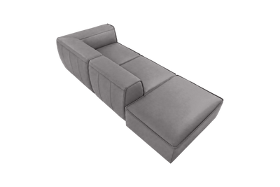 Fred Right Chaise Sofa in Dante Meteor
