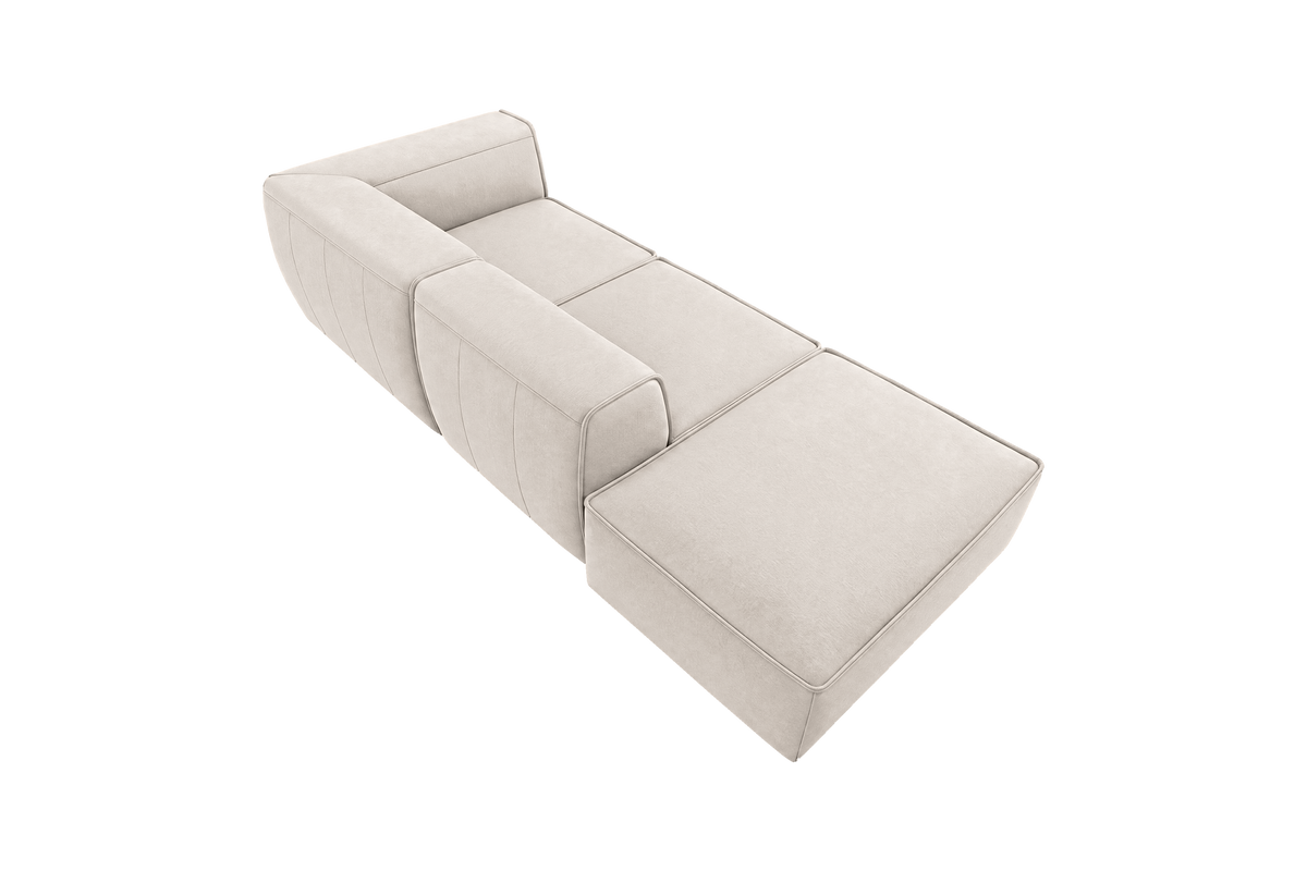 Fred Right Chaise Sofa in Fresco Milky