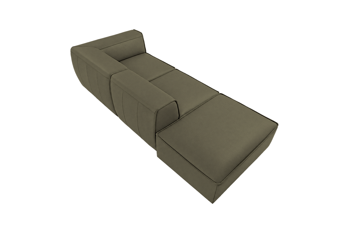 Fred Right Chaise Sofa in Felix Olive