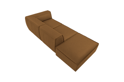 Fred Right Chaise Sofa in Felix Pisco