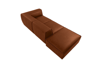 Fred Right Chaise Sofa in Marfa Pluto